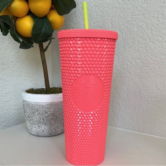 STARBUCKS DRAGON FRUIT PINK
STUDDED BLING STRAW - Picture 1 of 2